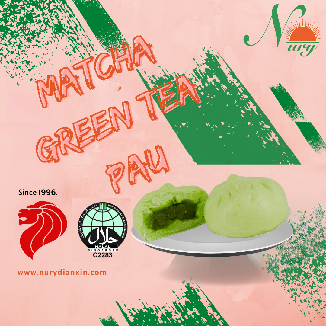 ^Matcha Green Tea Pau (6pcs) - 65g/pc