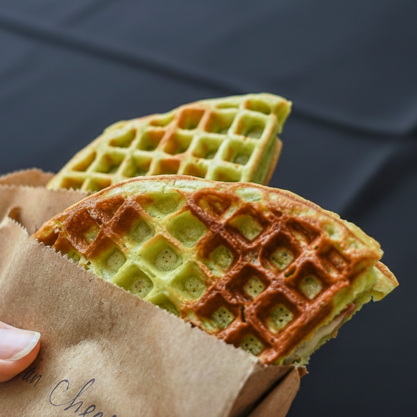 Pandan Waffle Live Station Nury Dian Xin Delight Pte Ltd