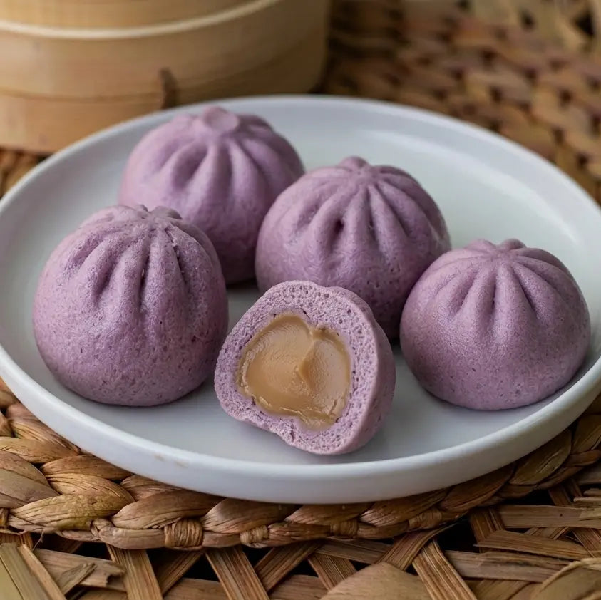 Taro Pau (6pcs) - 65g/pc Nury Dian Xin Delight Pte Ltd